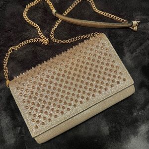Christian Louboutin Paloma clutch gold